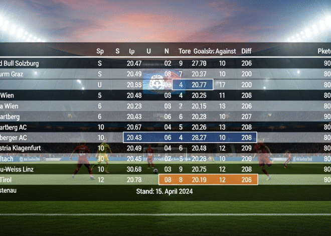 Österreichische Fußball-Bundesliga Tabelle – Aktuelle Übersicht und Analyse